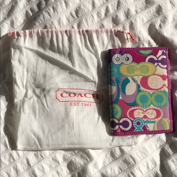 COACH passport holder